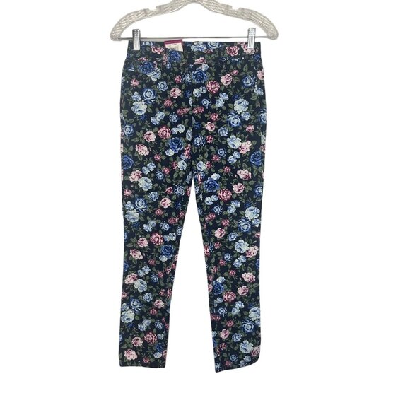 Jordache Girls Floral Print Jegging Pull On Pants Size Large New - Picture 1 of 9